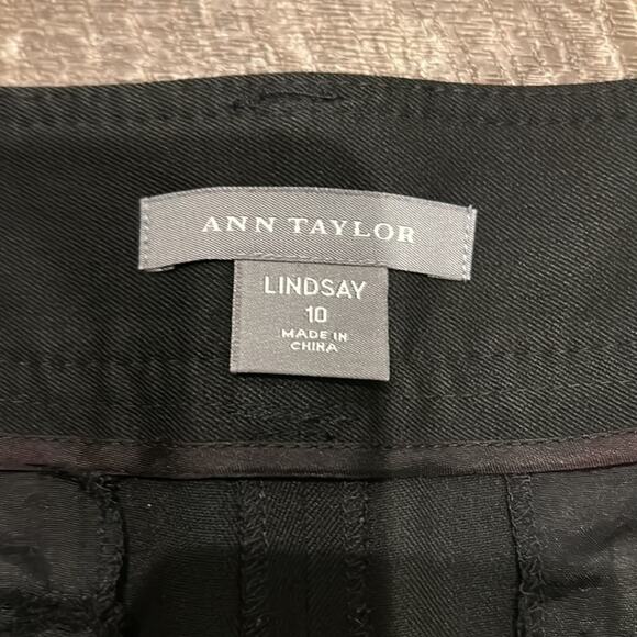 Ann Taylor Women's Lindsay Trousers Black Size 10 - Picture 7 of 8